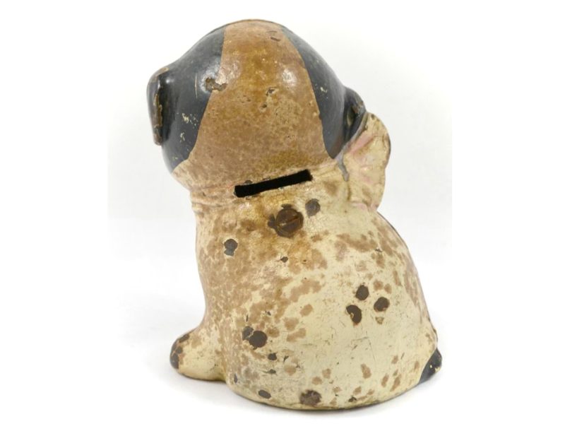 Hubley Cast Iron "Puppo" Boston Terrier Still Penny Coin Bank <FONT COLOR="ff000 ">*SOLD*</font> - Image 7