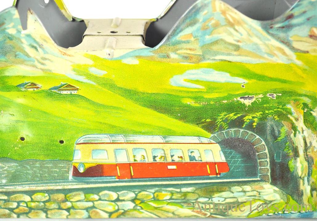 Technofix Tin Lithographed Windup “Mountain Express” in Box Technofix Tin Lithographed Windup “Mountain Express” in Box