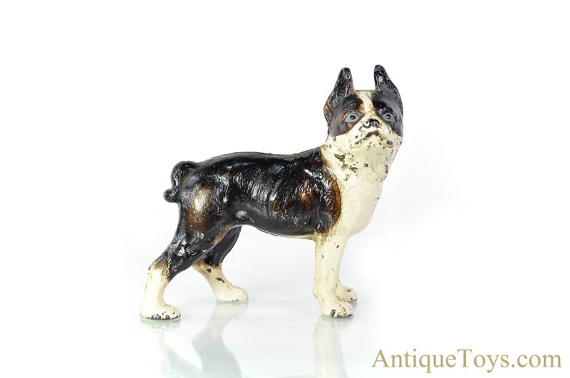 Vindex ca. 1931 no. 61 Cast Iron Boston Bull Terrier Penny Coin Still Bank <FONT COLOR="ff000 ">*SOLD*</font>