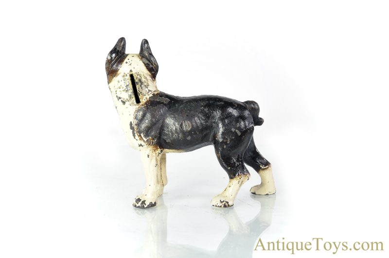 Vindex ca. 1931 no. 61 Cast Iron Boston Bull Terrier Penny Coin Still Bank <FONT COLOR="ff000 ">*SOLD*</font> - Image 8
