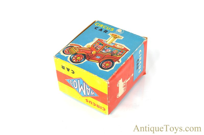 Wamoo Yoshiya (KO) Tin Lithographed Windup "Circus Car" in Box <FONT COLOR="ff000 ">*SOLD*</font> - Image 11