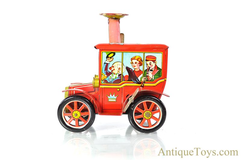 Wamoo Yoshiya (KO) Tin Lithographed Windup "Circus Car" in Box <FONT COLOR="ff000 ">*SOLD*</font> - Image 3