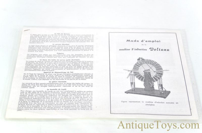 Whimshurst "Electric Machine" Influence Machine Electrostatic Generator Toy Kit in Box <FONT COLOR="ff000 ">*SOLD*</font> - Image 8