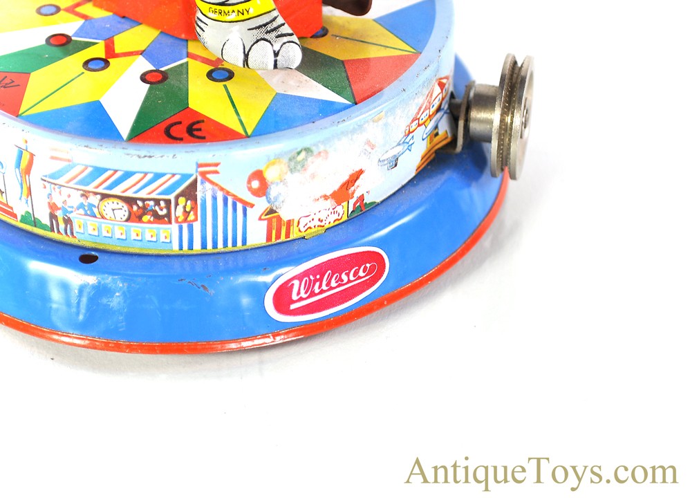 Wilesco Tin Lithographed M72 Live Steam Engine Driven Elephant with Ball Roundabout Toy <FONT COLOR="ff000 ">*SOLD*</font> - Image 9