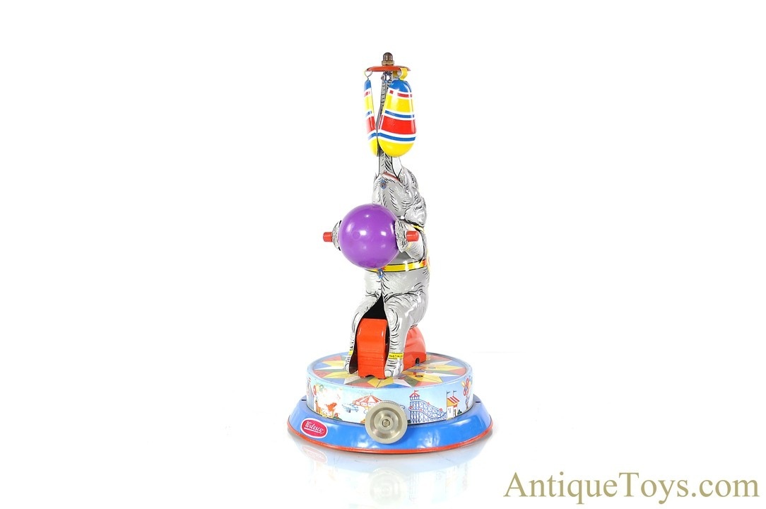 Wilesco Tin Lithographed M72 Live Steam Engine Driven Elephant with Ball Roundabout Toy <FONT COLOR="ff000 ">*SOLD*</font> - Image 2