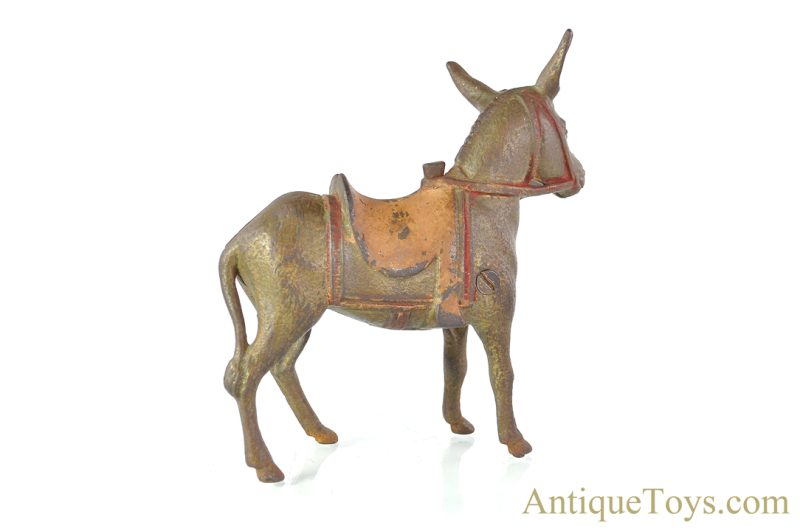 A.C. Williams ca. 1920's Cast Iron Donkey Penny Coin Still Bank <FONT COLOR="ff000 ">*SOLD*</font> - Image 3
