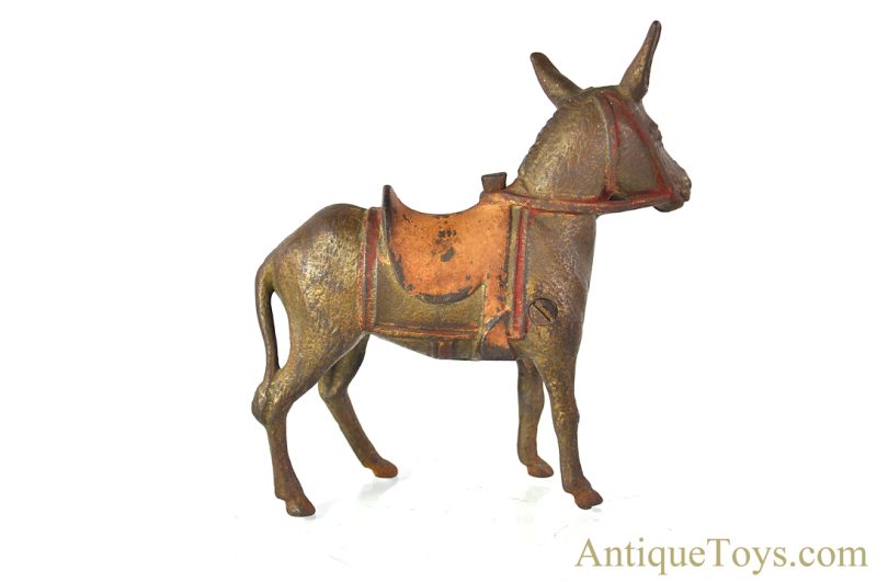 A.C. Williams ca. 1920's Cast Iron Donkey Penny Coin Still Bank <FONT COLOR="ff000 ">*SOLD*</font> - Image 2