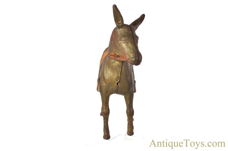A.C. Williams ca. 1920's Cast Iron Donkey Penny Coin Still Bank <FONT COLOR="ff000 ">*SOLD*</font> - Image 5