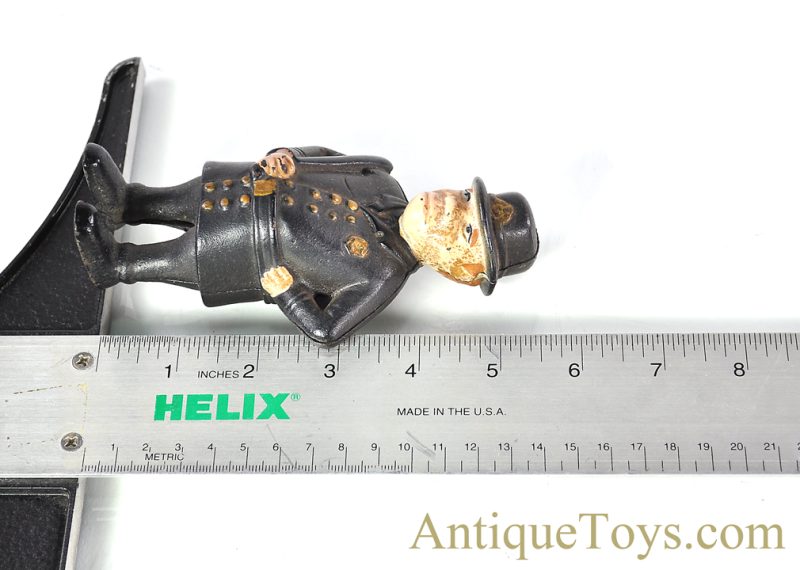 Grey Iron/A.C. Williams Cast Iron Mulligan the Cop Penny Coin Still Bank Reproduction <FONT COLOR="ff000 ">*SOLD*</font> - Image 8