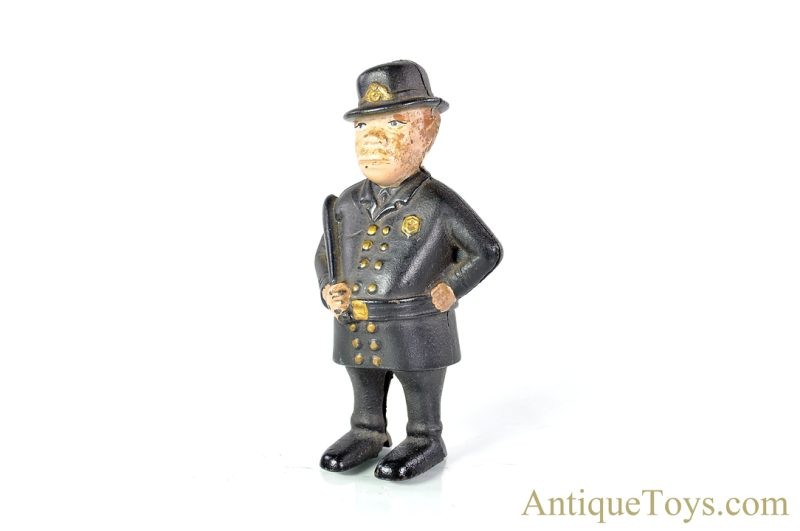 Grey Iron/A.C. Williams Cast Iron Mulligan the Cop Penny Coin Still Bank Reproduction <FONT COLOR="ff000 ">*SOLD*</font> - Image 2