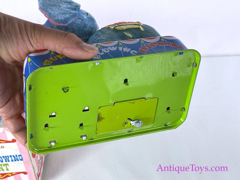 Yonezawa Toys (Y) Tin Lithographed Battery Operated “Jumbo the Bubble Blowing Elephant” Japanese Toy <FONT COLOR="ff000 ">*SOLD*</font> - Image 9