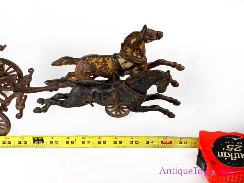 Hubley LARGE Cast Iron No. 126 Hook and Ladder Relic <FONT COLOR="ff000 ">*SOLD*</font> - Image 3