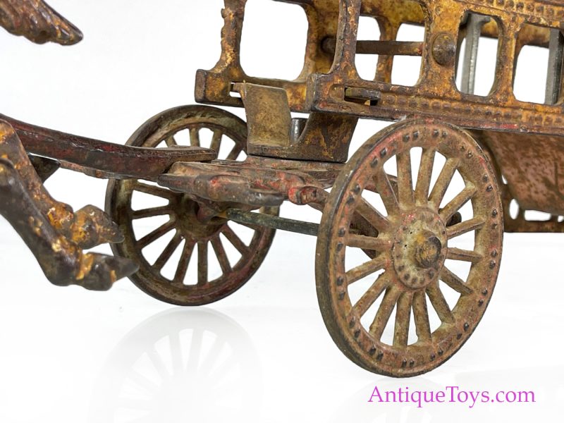 Hubley LARGE Cast Iron No. 126 Hook and Ladder Relic <FONT COLOR="ff000 ">*SOLD*</font> - Image 10