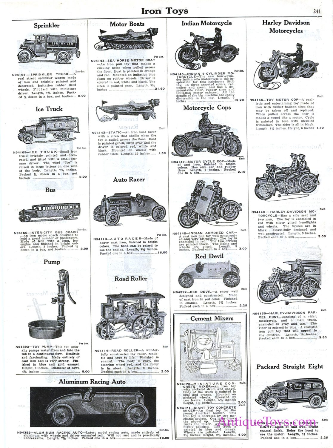 Hubley cast iron shop catalog