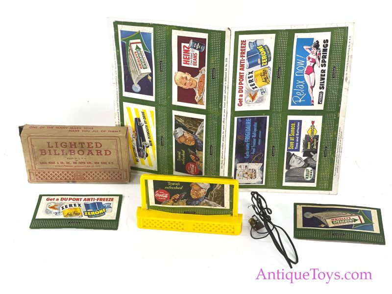 Marx Lionel Train Billboard with Wrigley's, Coke, Xerox <FONT COLOR="ff000 ">*SOLD*</font>
