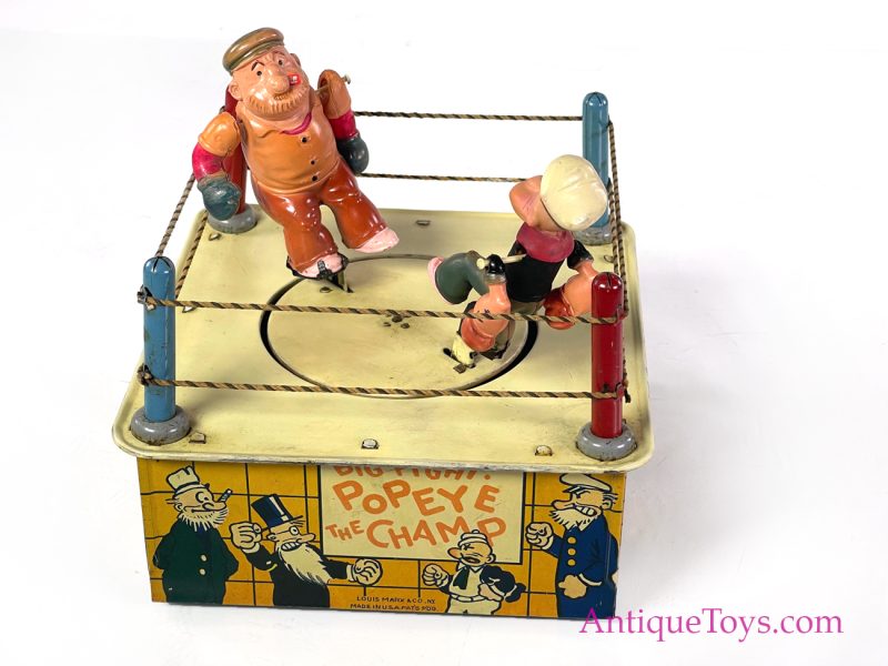 Marx Tin Lithographed Windup Popeye Boxers <FONT COLOR="ff000 ">*SOLD*</font> - Image 4
