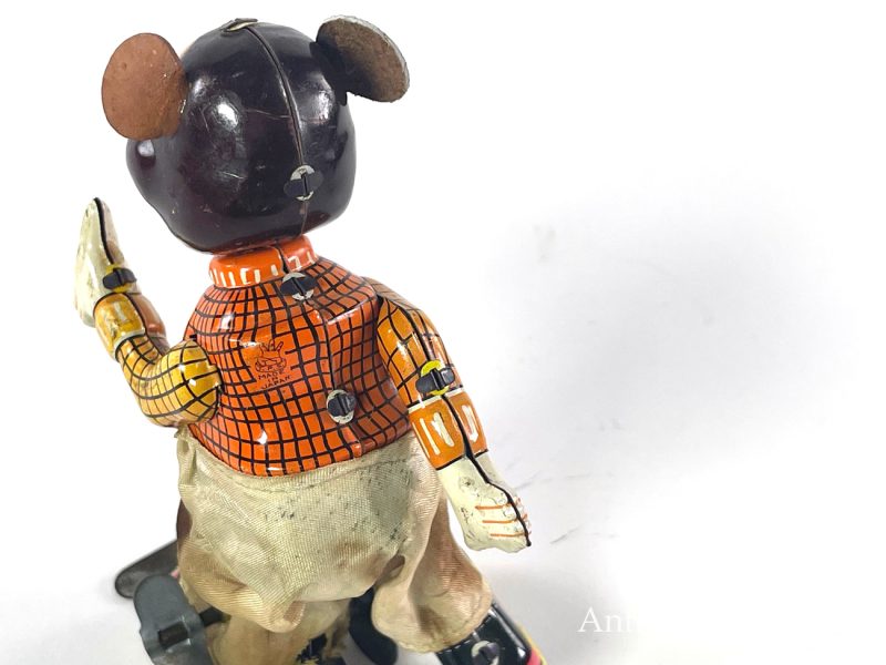 TPS Roller Skating Bear Windup Tin Japanese Toy <FONT COLOR="ff000 ">*SOLD*</font> - Image 7