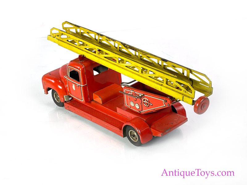 Tippco Toys Company (Tipp & Co., TCO) Tin Lithographed Friction Fire Engine Ladder Truck <FONT COLOR="ff000 ">*SOLD*</font> - Image 4