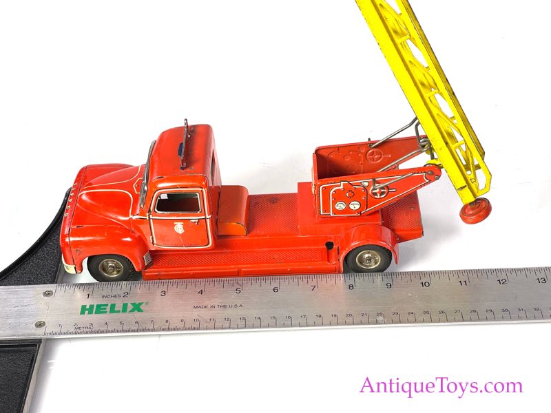 Tippco Toys Company (Tipp & Co., TCO) Tin Lithographed Friction Fire Engine Ladder Truck <FONT COLOR="ff000 ">*SOLD*</font> - Image 8