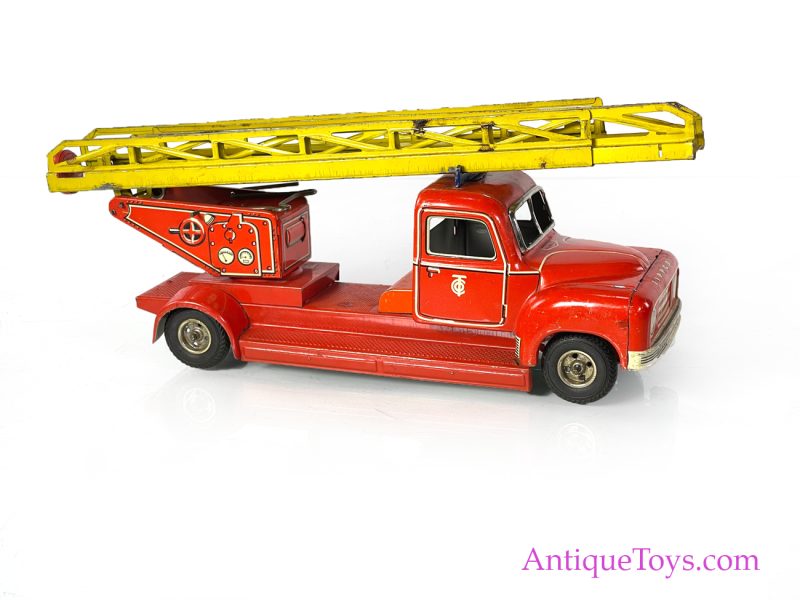 Tippco Toys Company (Tipp & Co., TCO) Tin Lithographed Friction Fire Engine Ladder Truck <FONT COLOR="ff000 ">*SOLD*</font>