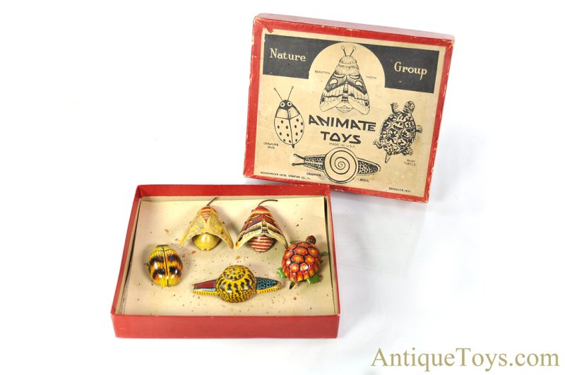 Animate Toys Woodhaven Metal Tin Lithographed Friction Nature Group Set in Box <FONT COLOR="ff000 ">*SOLD*</font>