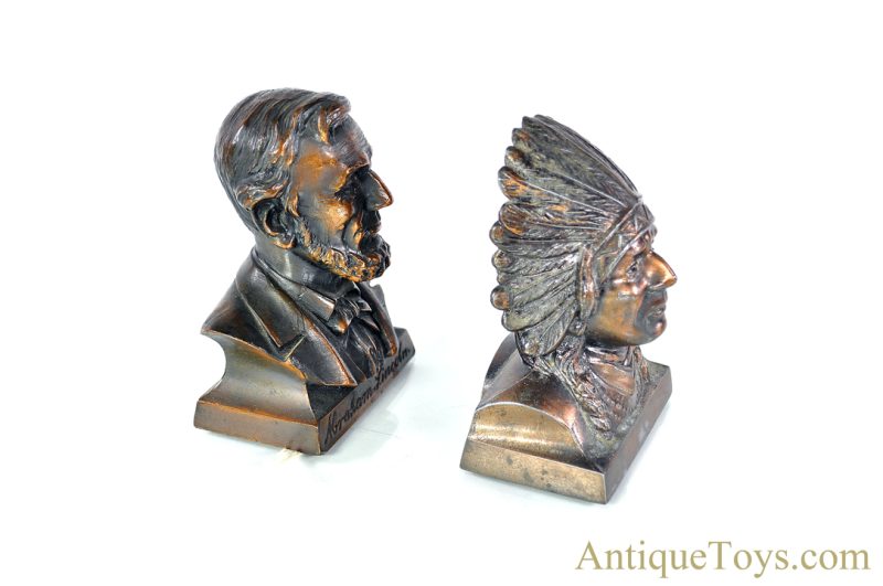 Banthrico Native American Indian Chief & Miller 1st Federal Savings & Loan Abraham Lincoln Penny Coin Still Banks <FONT COLOR="ff000 ">*SOLD*</font> - Image 5