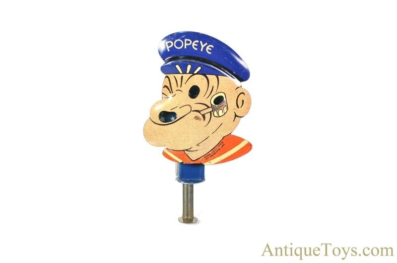 J. Chein Tin Lithographed No. 251 "Popeye Sparkler" Pre-War Squeeze Sparker Toy <FONT COLOR="ff000 ">*SOLD*</font>