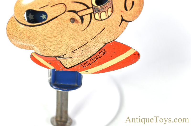 J. Chein Tin Lithographed No. 251 "Popeye Sparkler" Pre-War Squeeze Sparker Toy <FONT COLOR="ff000 ">*SOLD*</font> - Image 3