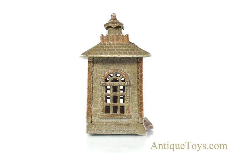 Kenton/Grey Iron Casting Co. ca. 1930's Cast Iron "State Bank" Regents Advertising Specimen Architectural Penny Coin Bank <FONT COLOR="ff000 ">*SOLD*</font> - Image 3