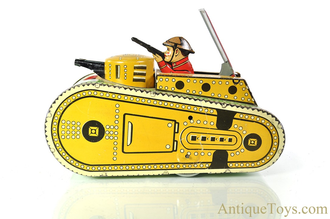 Marx Tin Lithographed Windup “Sparkling Doughboy Tank” *SOLD