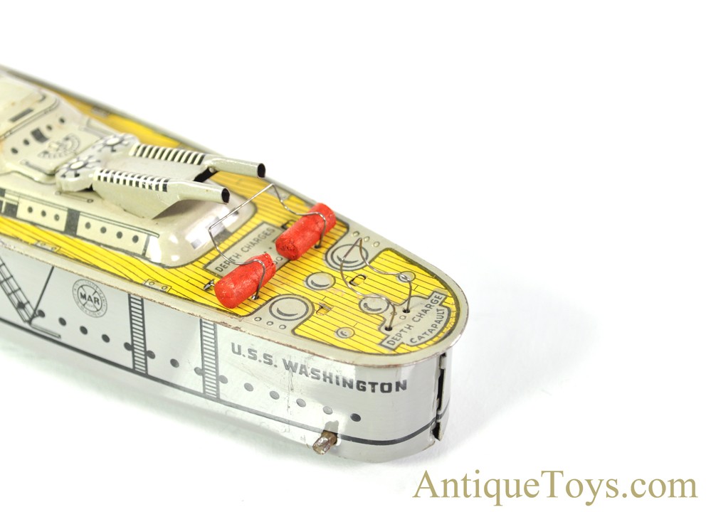 Marx Tin Lithographed Windup “Mechanical Sparkling Warship