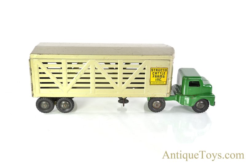 Structo Manufacturing Co. Pressed Steel "Structo Cattle Farms Inc." Cattle Truck <FONT COLOR="ff000 ">*SOLD*</font>