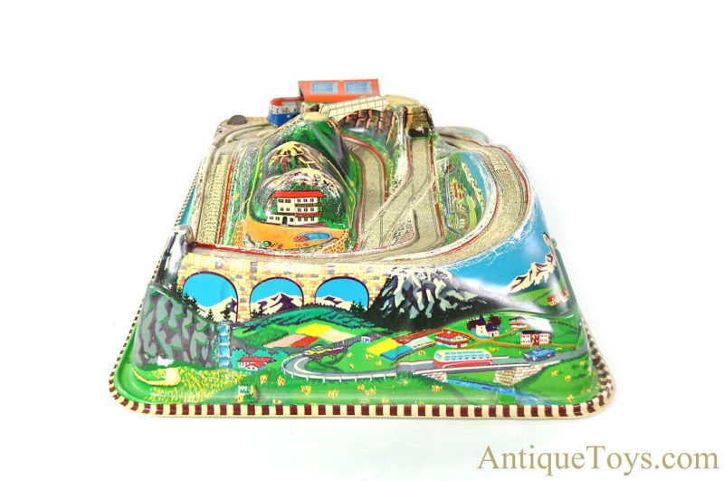 Technofix Plastic & Tin Lithographed Windup "Rocky Mountain Train" in Box German Toy <FONT COLOR="ff000 ">*SOLD*</font> - Image 5