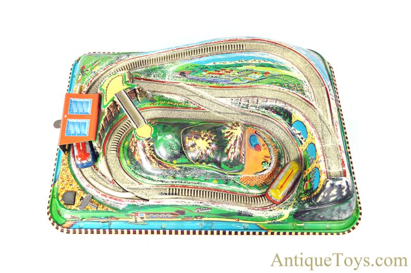 Technofix Plastic & Tin Lithographed Windup "Rocky Mountain Train" in Box German Toy <FONT COLOR="ff000 ">*SOLD*</font> - Image 6