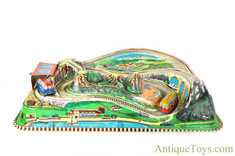 Technofix Plastic & Tin Lithographed Windup "Rocky Mountain Train" in Box German Toy <FONT COLOR="ff000 ">*SOLD*</font> - Image 2