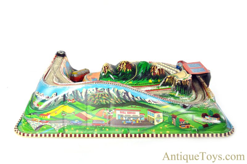 Technofix Plastic & Tin Lithographed Windup "Rocky Mountain Train" in Box German Toy <FONT COLOR="ff000 ">*SOLD*</font> - Image 3