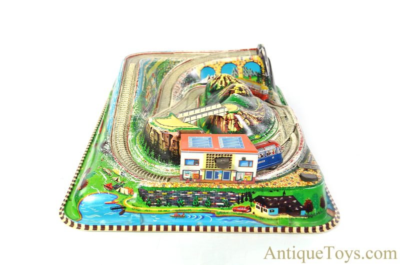 Technofix Plastic & Tin Lithographed Windup "Rocky Mountain Train" in Box German Toy <FONT COLOR="ff000 ">*SOLD*</font> - Image 4