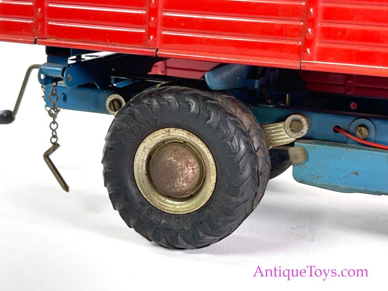 Gama Tin Lithographed Windup Tilt Bed Truck German Toy <FONT COLOR="ff000 ">*SOLD*</font> - Image 6