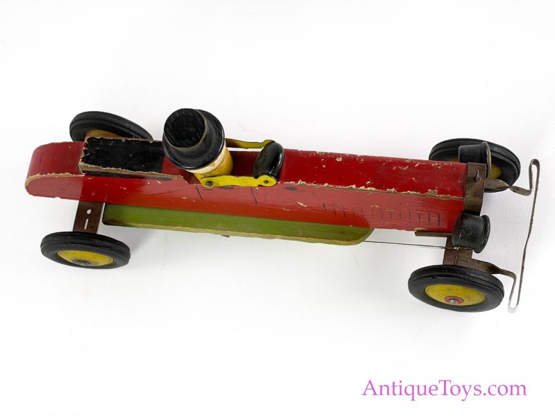 Hustler Toy Corp. Wooden Pull Toy Racecar with Man <FONT COLOR="ff000 ">*SOLD*</font> - Image 5