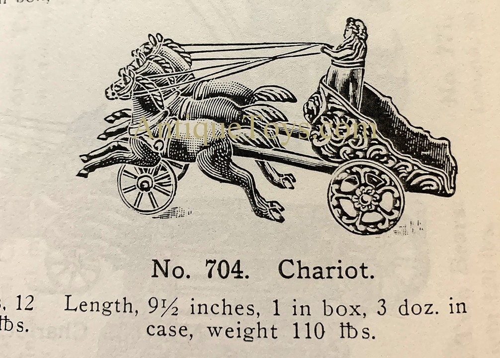 Hubley ca. 1910's Cast Iron #704 Horse Drawn Royal Circus Chariot <FONT COLOR="ff000 ">*SOLD*</font> - Image 12