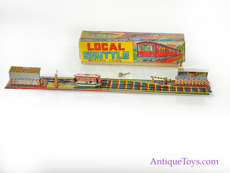 Aepacoal Toys Tin Lithographed Windup Local Shuttle Train in Box Made in India for Sale <FONT COLOR="ff000 ">*SOLD*</font> - Image 15