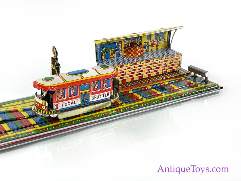 Aepacoal Toys Tin Lithographed Windup Local Shuttle Train in Box Made in India for Sale <FONT COLOR="ff000 ">*SOLD*</font> - Image 9