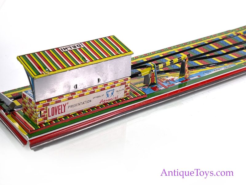 Aepacoal Toys Tin Lithographed Windup Local Shuttle Train in Box Made in India for Sale <FONT COLOR="ff000 ">*SOLD*</font> - Image 8