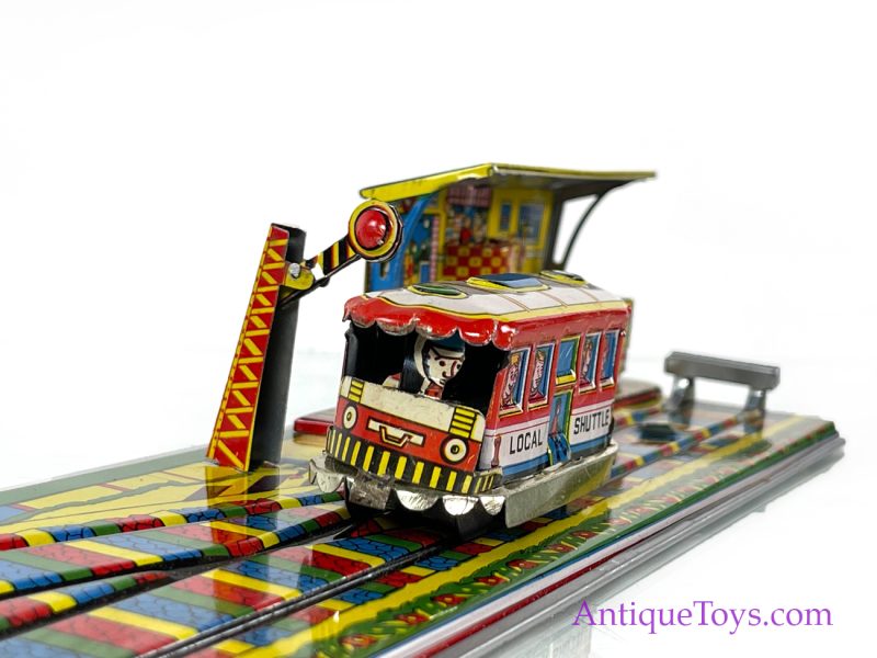 Aepacoal Toys Tin Lithographed Windup Local Shuttle Train in Box Made in India for Sale <FONT COLOR="ff000 ">*SOLD*</font> - Image 7