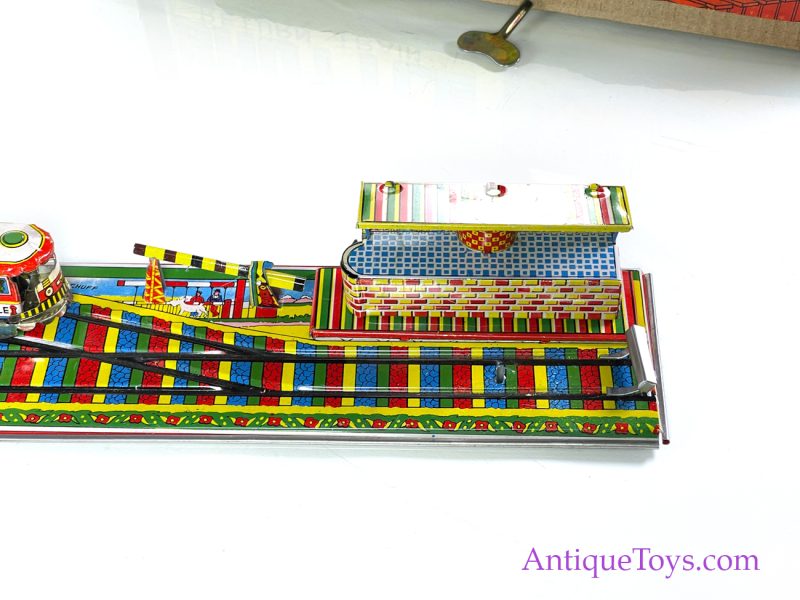 Aepacoal Toys Tin Lithographed Windup Local Shuttle Train in Box Made in India for Sale <FONT COLOR="ff000 ">*SOLD*</font> - Image 5