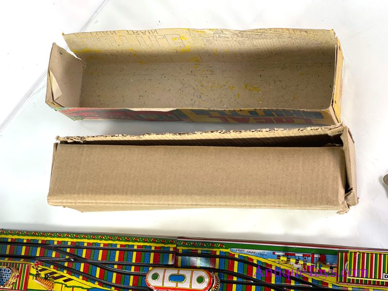 Aepacoal Toys Tin Lithographed Windup Local Shuttle Train in Box Made in India for Sale <FONT COLOR="ff000 ">*SOLD*</font> - Image 3