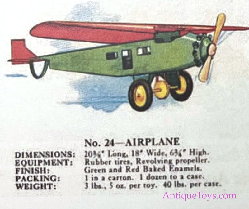 Turner Toys Steel Airplane Toy for Sale <FONT COLOR="ff000 ">*SOLD*</font> - Image 11