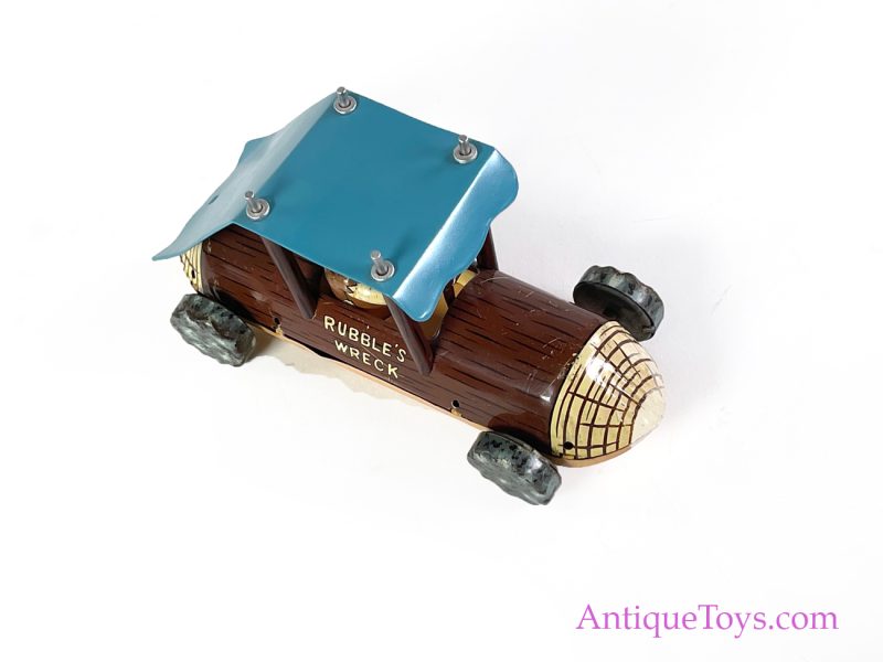 Linemar Marx Tin Lithographed Friction Barney Rubble Flintstones "Rubble's Wreck" Car for Sale <FONT COLOR="ff000 ">*SOLD*</font> - Image 7