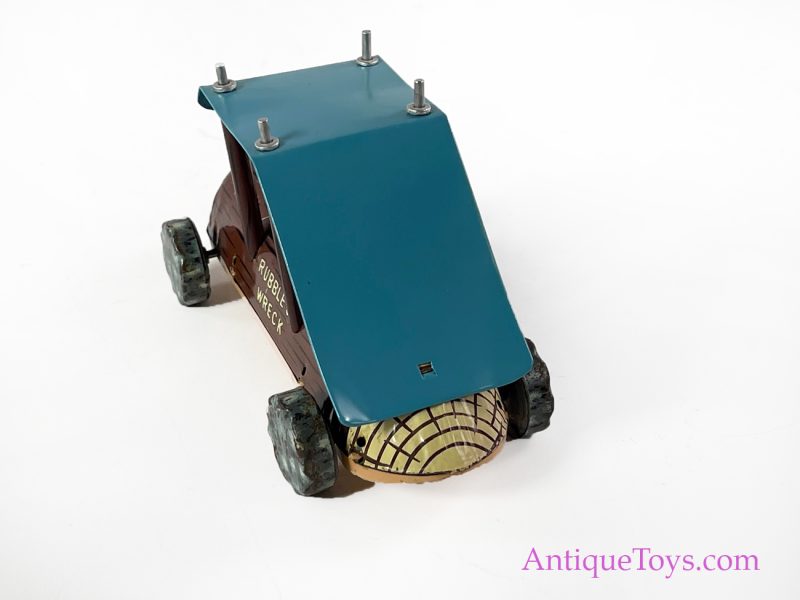 Linemar Marx Tin Lithographed Friction Barney Rubble Flintstones "Rubble's Wreck" Car for Sale <FONT COLOR="ff000 ">*SOLD*</font> - Image 5