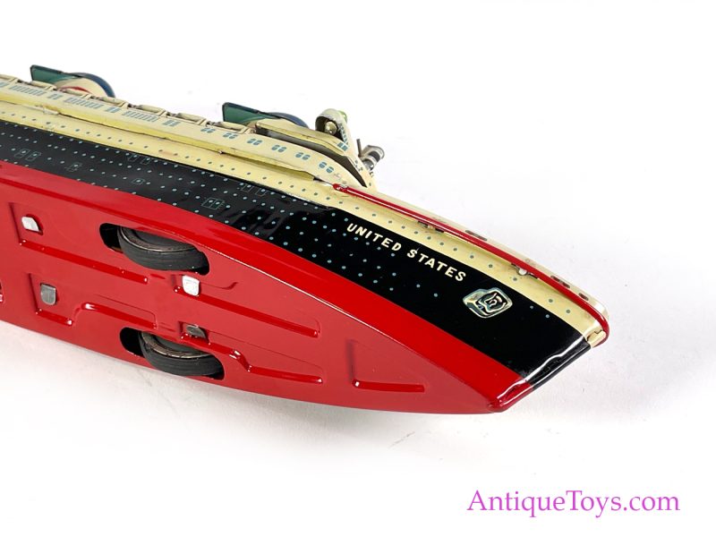Yonezawa Toys (Y) Tin Lithographed Battery Operated "United States" Ocean Liner Ship Japanese Toy <FONT COLOR="ff000 ">*SOLD*</font> - Image 5